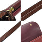 LOEWE Shoulder Bag leather Bordeaux anagram Women Used Authentic