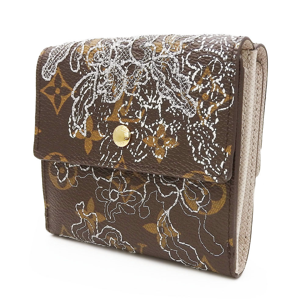 LOUIS VUITTON Tri-fold wallet M95396 Monogram d'Anthel Argent Porto Monnaie BiCartes Credit Women Used Authentic