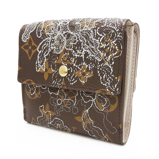 LOUIS VUITTON Tri-fold wallet M95396 Monogram d'Anthel Argent Porto Monnaie BiCartes Credit Women Used Authentic