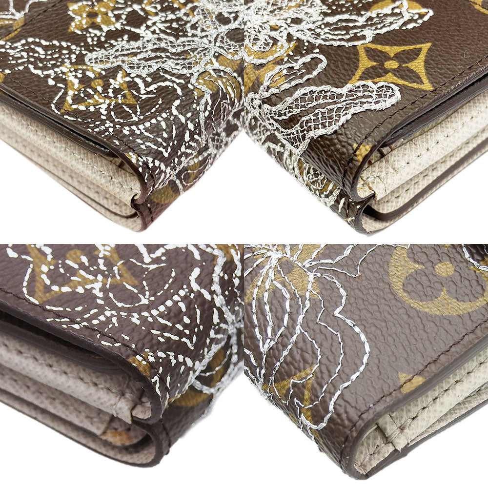LOUIS VUITTON Tri-fold wallet M95396 Monogram d'Anthel Argent Porto Monnaie BiCartes Credit Women Used Authentic