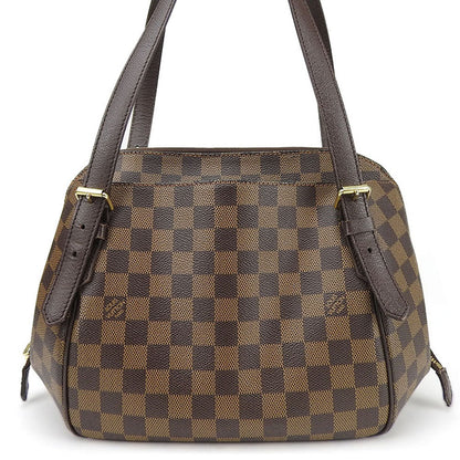 LOUIS VUITTON Shoulder Bag N51174 Damier canvas Brown Belem MM Women Used Authentic