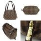 LOUIS VUITTON Shoulder Bag N51174 Damier canvas Brown Belem MM Women Used Authentic