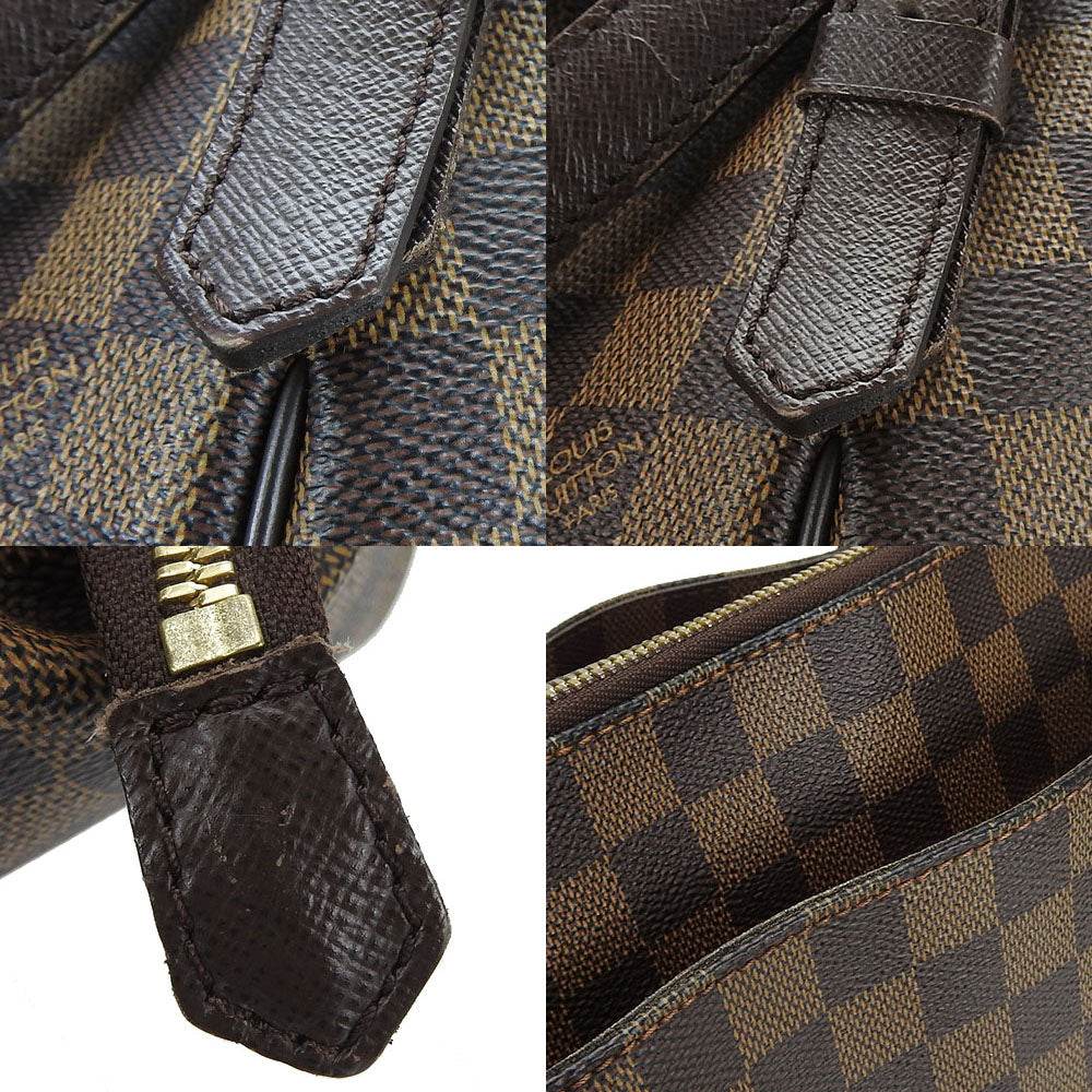 LOUIS VUITTON Shoulder Bag N51174 Damier canvas Brown Belem MM Women Used Authentic