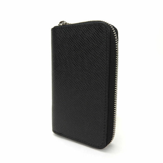 LOUIS VUITTON Coin case M32832 Taiga black Zippy coin purse mens Used Authentic