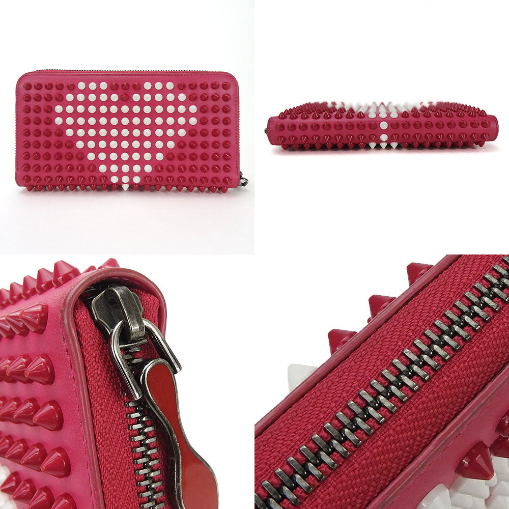 Christian Louboutin Long Wallet Purse 1155017 leather pink Panettone