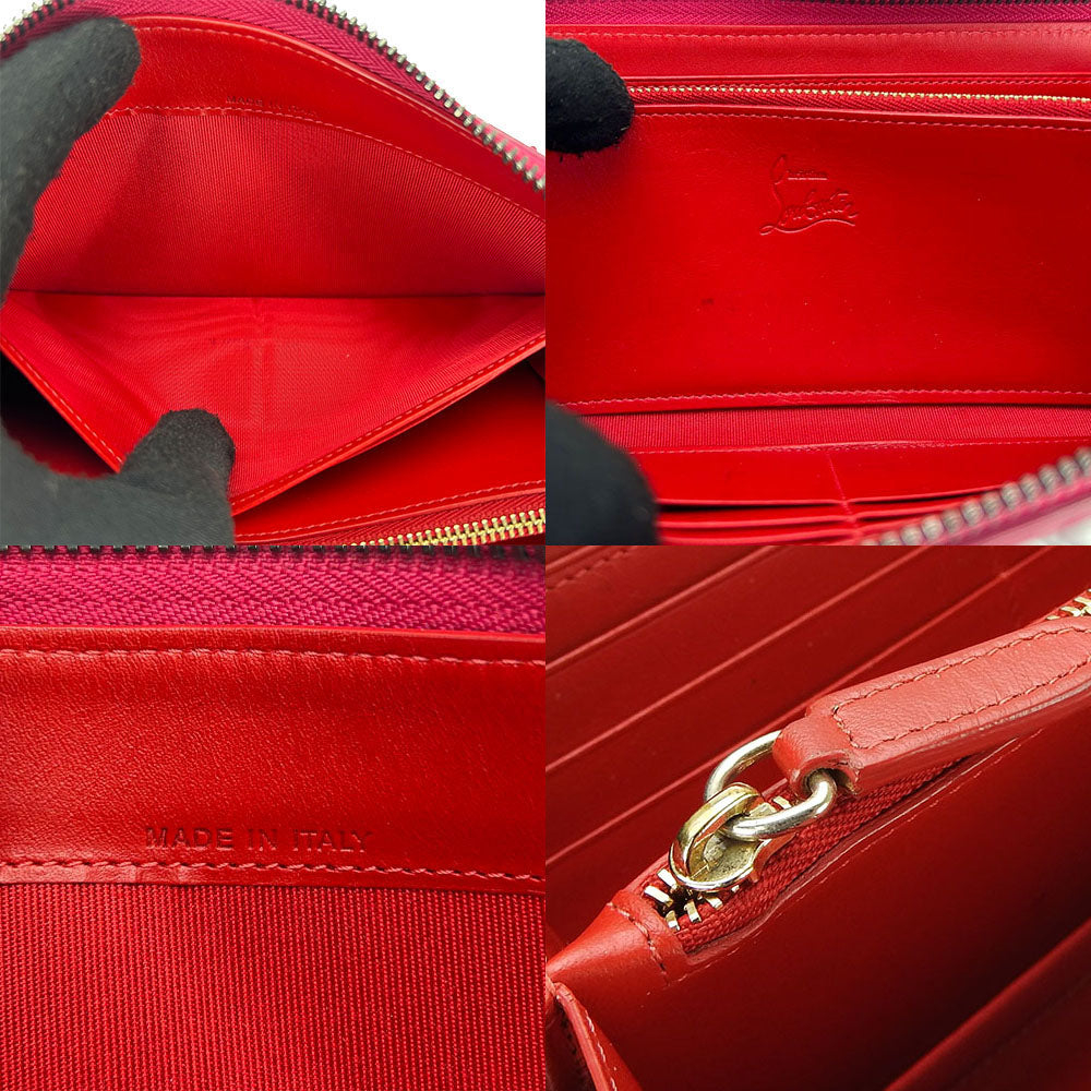 Christian Louboutin Long Wallet Purse 1155017 leather pink Panettone