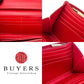 Christian Louboutin Long Wallet Purse 1175077 Calfskin, Leather Red Studded Long Wallet Purse Macaron Continental Women Used Authentic