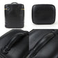 CHANEL Cosmetics Pouch leather black Bicolole Vanity Women Used Authentic