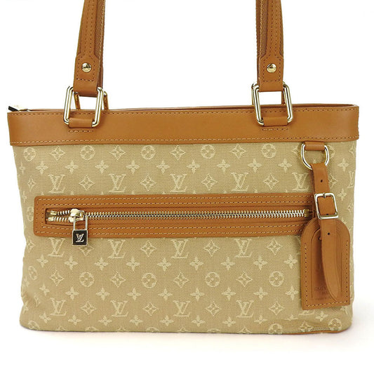 LOUIS VUITTON Handbag M92684 Monogram Mini, Leather beige Lucille PM Women Used Authentic