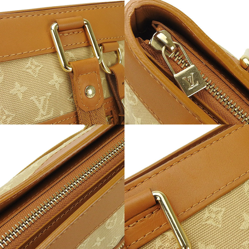 LOUIS VUITTON Handbag M92684 Monogram Mini, Leather beige Lucille PM Women Used Authentic