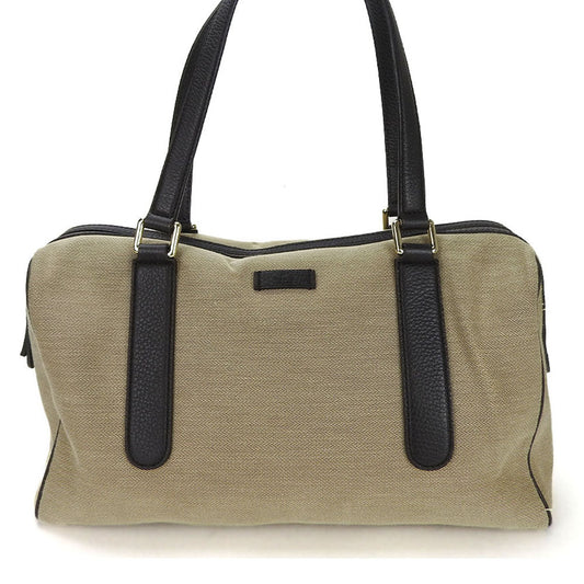 GUCCI Boston Duffel bag 257288 Canvas, Leather beige Women Used Authentic