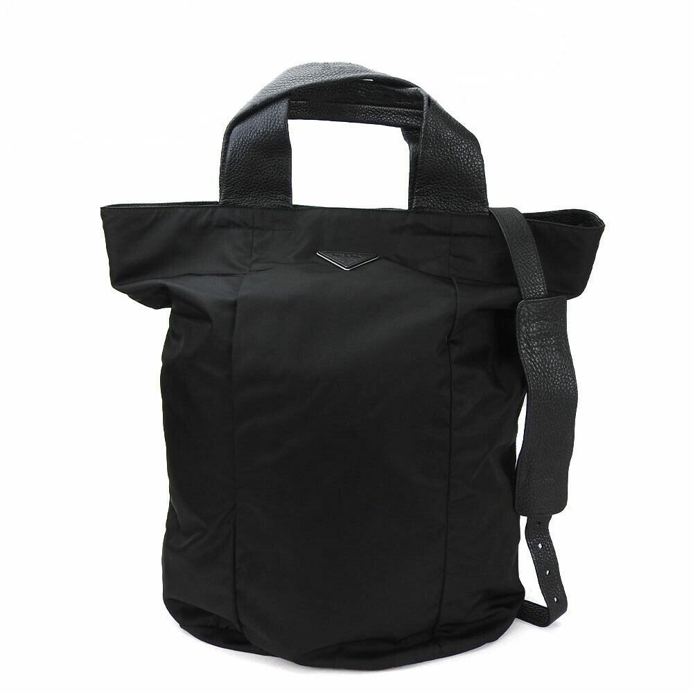 PRADA Tote Bag VA0679 Nylon black 2Way Tote Bag Large Women(Unisex) Used Authentic