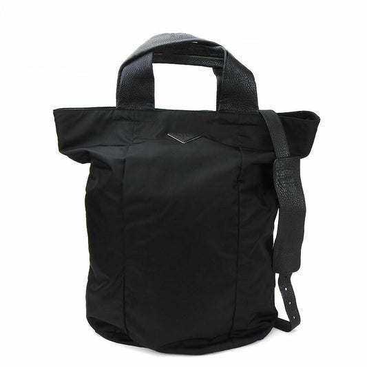 PRADA Tote Bag VA0679 Nylon black 2Way Tote Bag Large Women(Unisex) Used Authentic