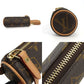 LOUIS VUITTON Accessory pouch M00354 Monogram Brown Micro Papillon Women Used Authentic