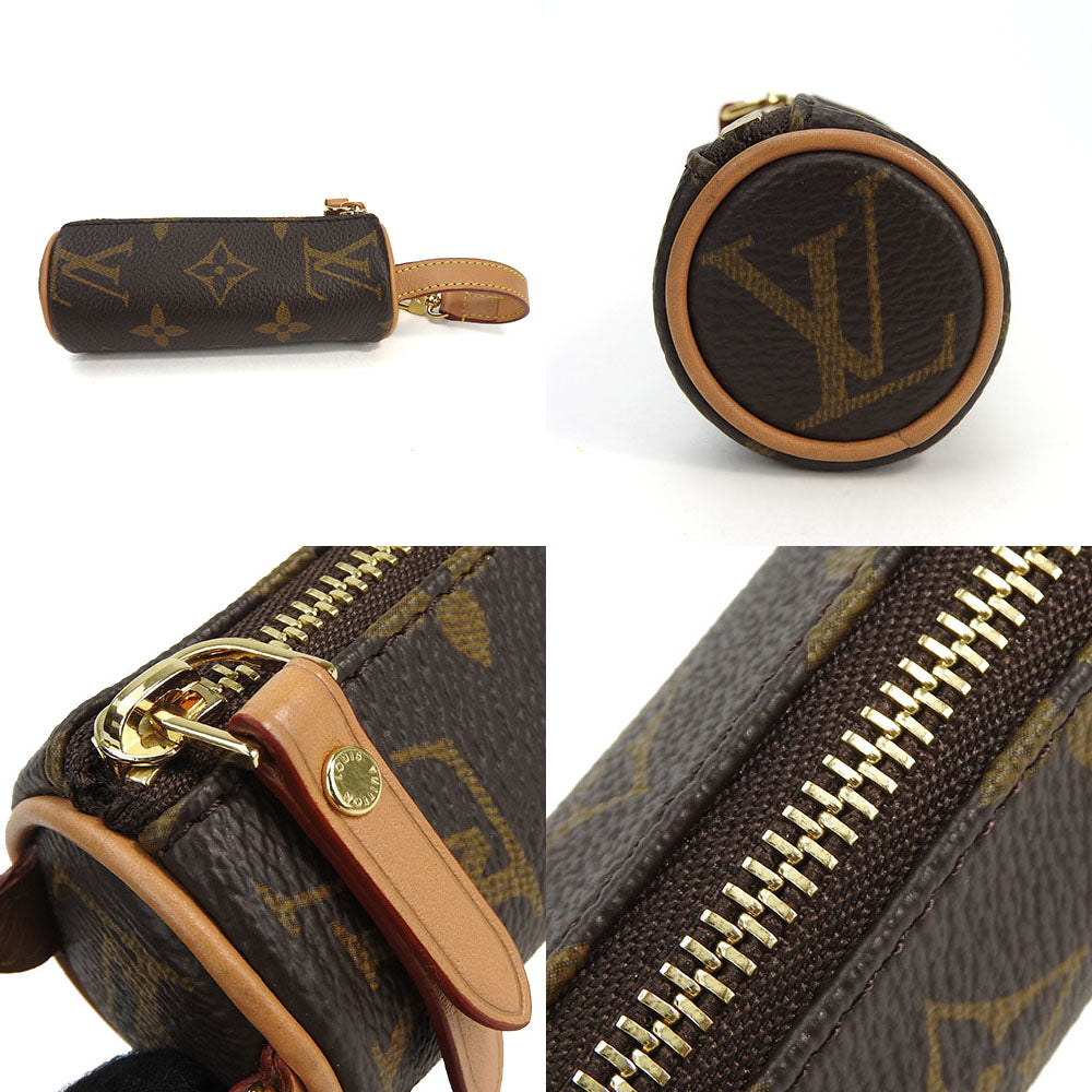 LOUIS VUITTON Accessory pouch M00354 Monogram Brown Micro Papillon Women Used Authentic