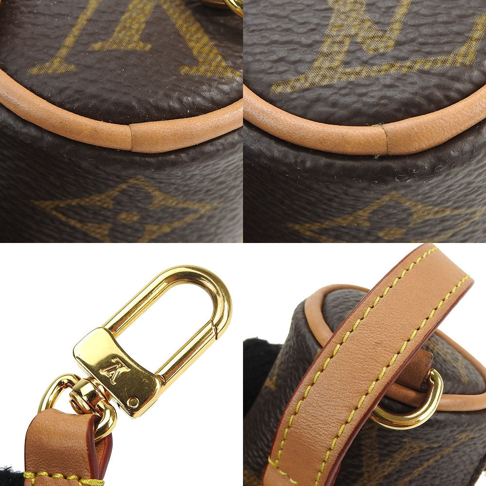 LOUIS VUITTON Accessory pouch M00354 Monogram Brown Micro Papillon Women Used Authentic