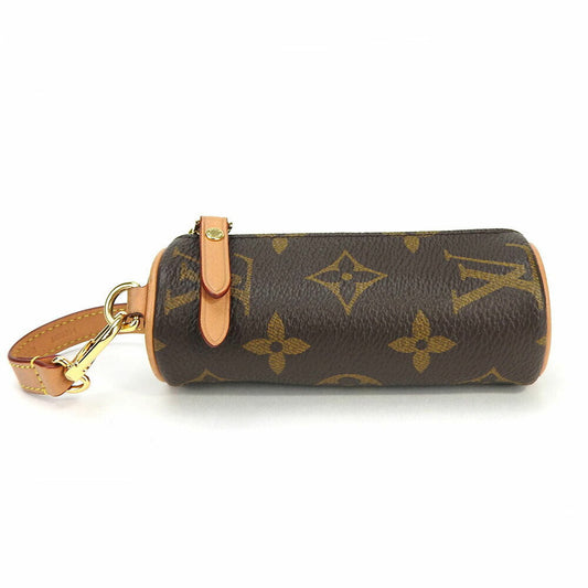 LOUIS VUITTON Accessory pouch M00354 Monogram Brown Micro Papillon Women Used Authentic