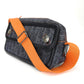 Dior Shoulder Bag denim black Flight line Women Used Authentic