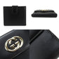 GUCCI Bifold Wallet 162759 leather black Women Used Authentic