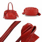 PRADA Handbag enamel Red Women Used Authentic