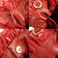 PRADA Handbag enamel Red Women Used Authentic