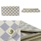 LOUIS VUITTON Long Wallet Purse N63208 Damier Azur white Portefeuille Sarah Women Used Authentic
