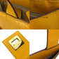 CELINE Shoulder Bag leather yellow Women Used Authentic