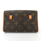 LOUIS VUITTON Waist bag M51855 Monogram Brown Pochette Florentine Women XS Used Authentic