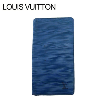 LOUIS VUITTON Bill Compartment M63215 blue Porto Cartes Cridit Yen