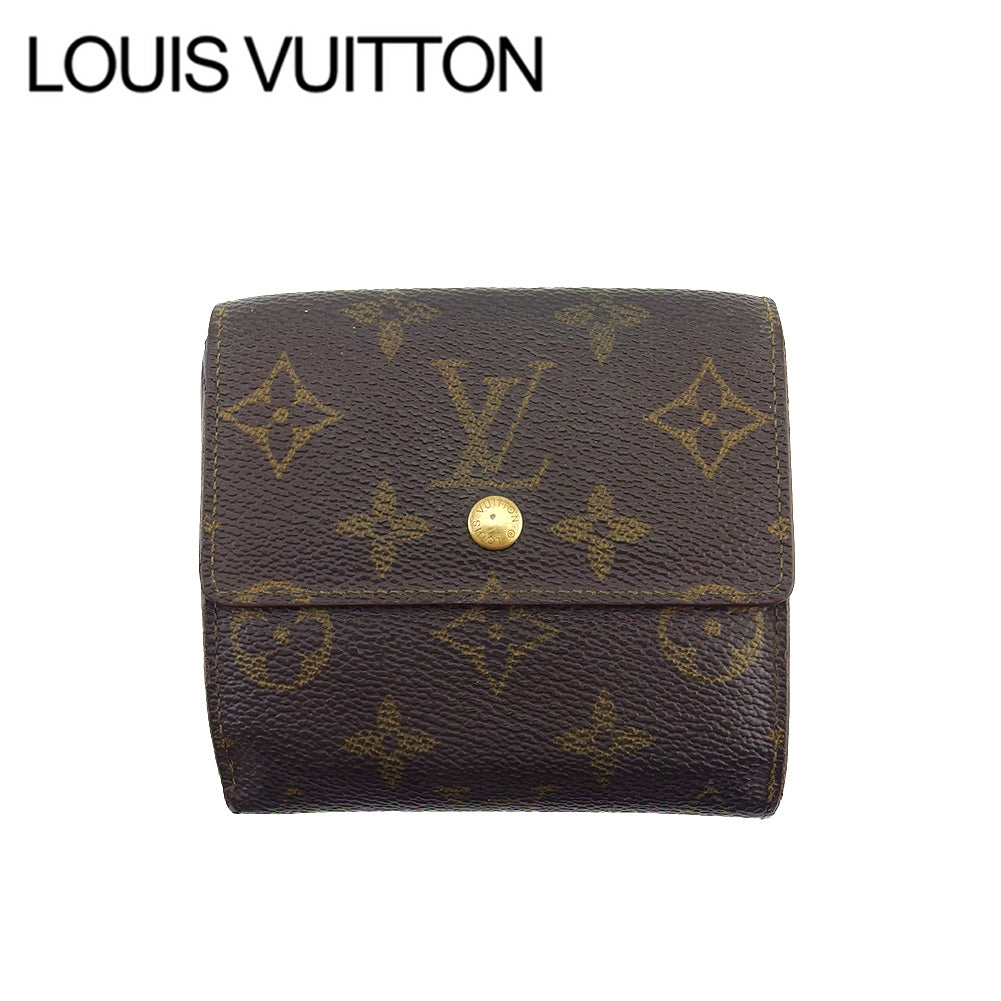 LOUIS VUITTON Bifold Wallet M61652 Brown beige Porte Monnaie Billets Cartes Credit