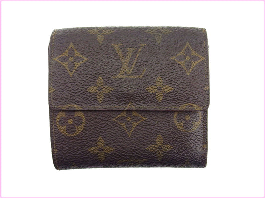 LOUIS VUITTON Bifold Wallet M61652 Brown beige Porte Monnaie Billets Cartes Credit