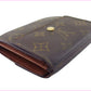 LOUIS VUITTON Bifold Wallet M61652 Brown beige Porte Monnaie Billets Cartes Credit