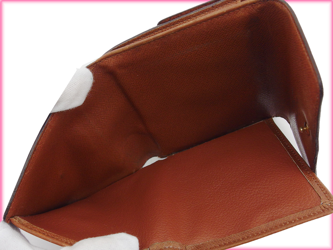 LOUIS VUITTON Bifold Wallet M61652 Brown beige Porte Monnaie Billets Cartes Credit