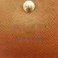 LOUIS VUITTON Bifold Wallet M61652 Brown beige Porte Monnaie Billets Cartes Credit