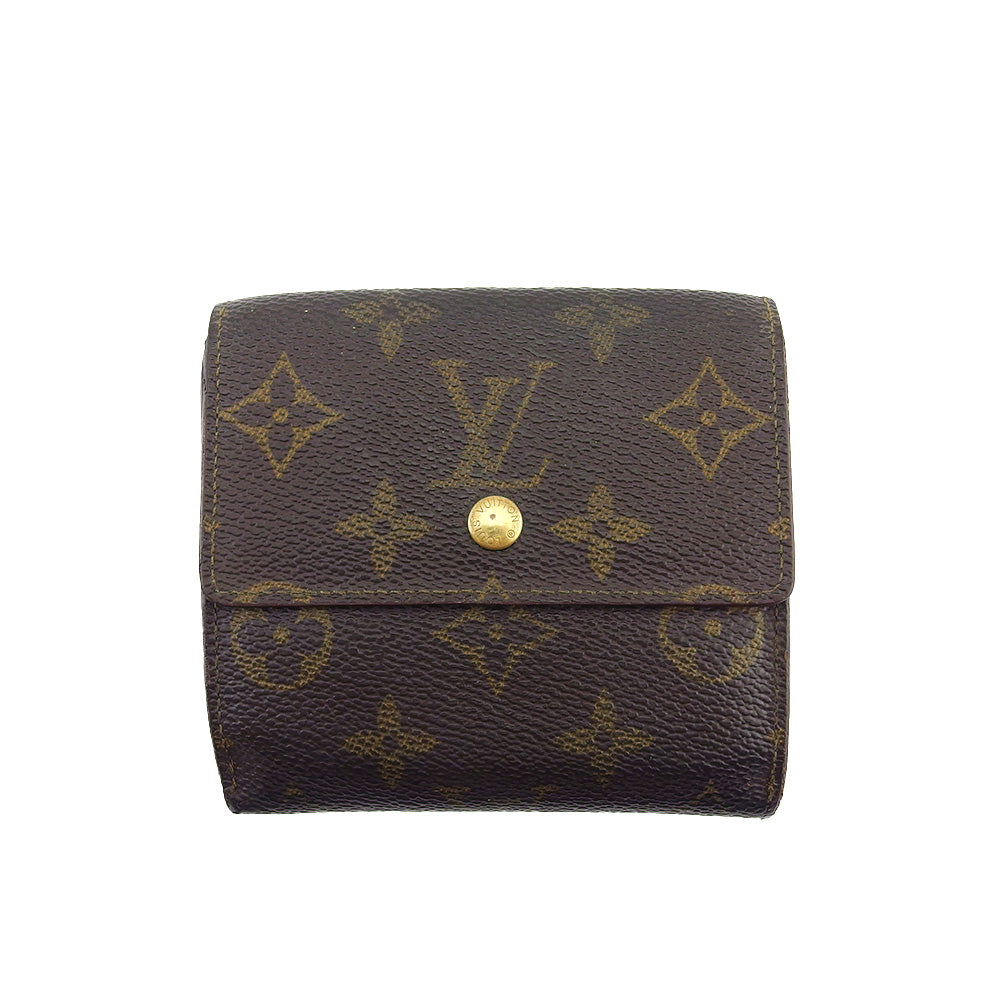LOUIS VUITTON Bifold Wallet M61652 Brown beige Porte Monnaie Billets Cartes Credit