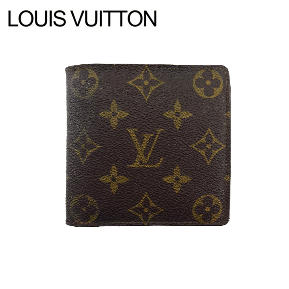 LOUIS VUITTON Bifold Wallet M61665 Brown beige Porte Billets Cartes Crdit Monet