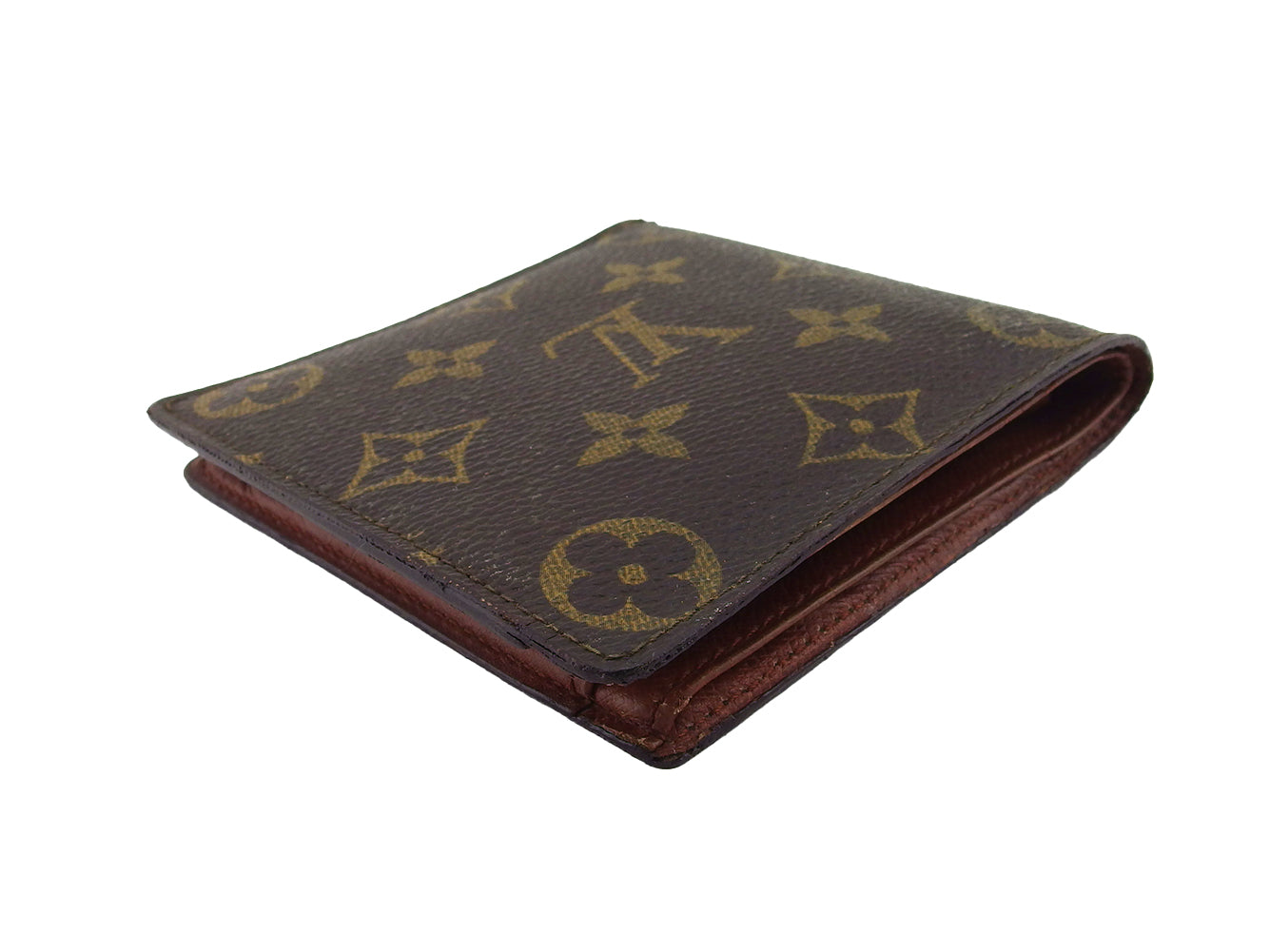 LOUIS VUITTON Bifold Wallet M61665 Brown beige Porte Billets Cartes Crdit Monet