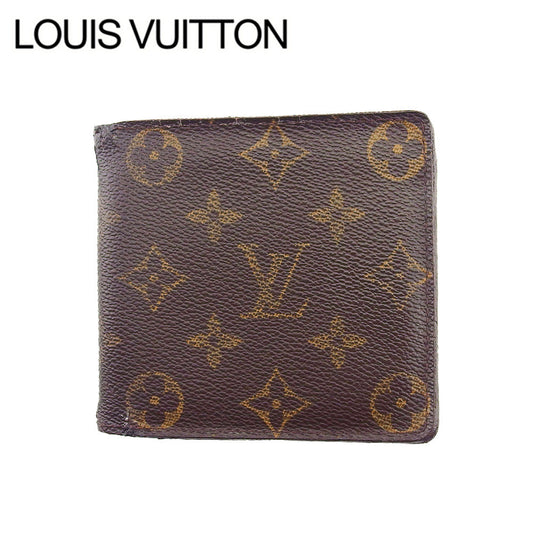 LOUIS VUITTON Bifold Wallet M61665 Brown beige Porte Billets Cartes Crdit Monet