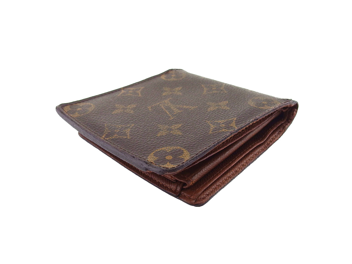 LOUIS VUITTON Bifold Wallet M61665 Brown beige Porte Billets Cartes Crdit Monet