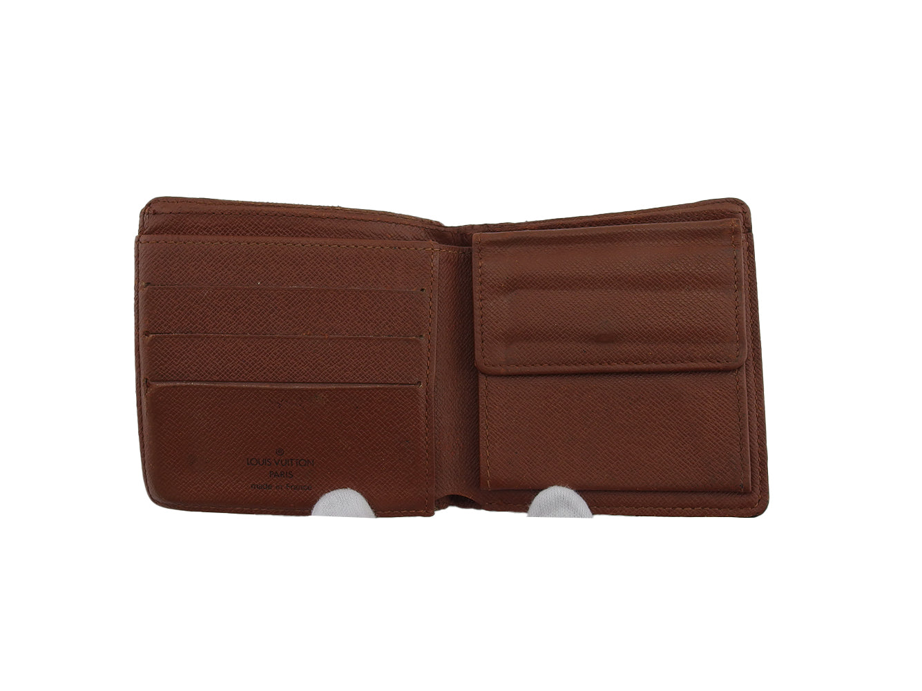 LOUIS VUITTON Bifold Wallet M61665 Brown beige Porte Billets Cartes Crdit Monet