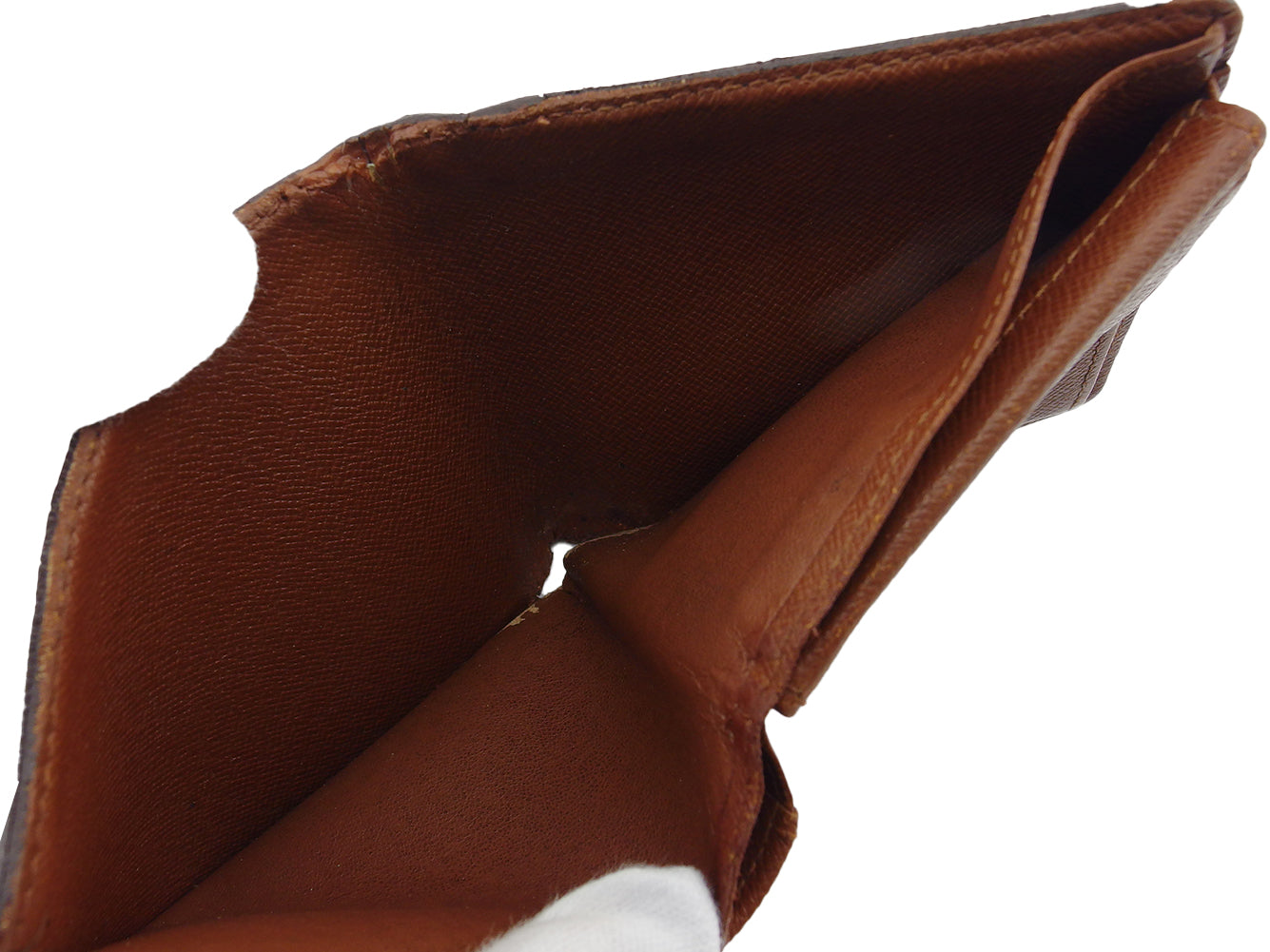 LOUIS VUITTON Bifold Wallet M61665 Brown beige Porte Billets Cartes Crdit Monet