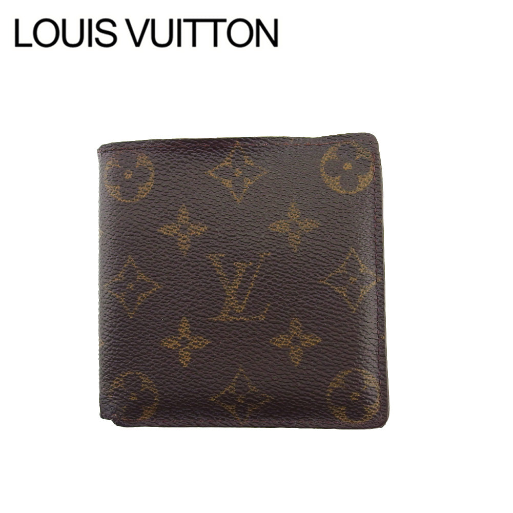 LOUIS VUITTON Bifold Wallet M61665 Brown beige Porte Billets Cartes Crdit Monet