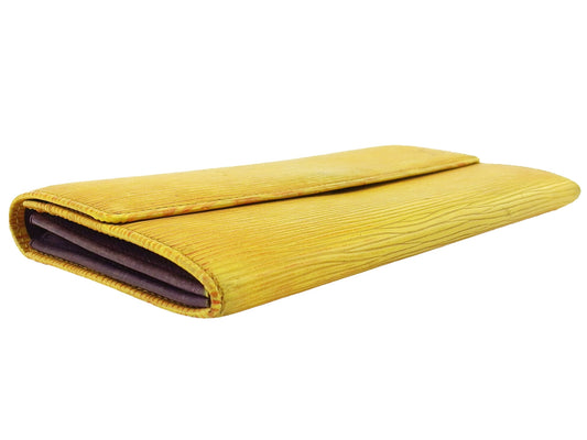 LOUIS VUITTON Long Wallet Purse Tassiri Yellow Pochette Porto MonÃ©credi