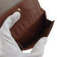 LOUIS VUITTON Bifold Wallet Brown x beige