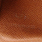 LOUIS VUITTON Bifold Wallet Brown x beige