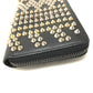Christian Louboutin Long Wallet Purse 3145073 leather black Panettone spike studs Women Used Authentic