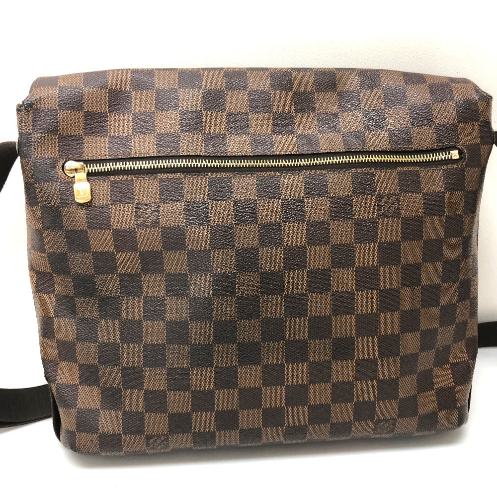 LOUIS VUITTON Shoulder Bag N51211 Damier canvas Ebene Damier Brooklyn MM Women Used Authentic