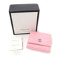 GUCCI Bifold Wallet 598629 Main: Leather Pink x Silver Metal Women Used Authentic