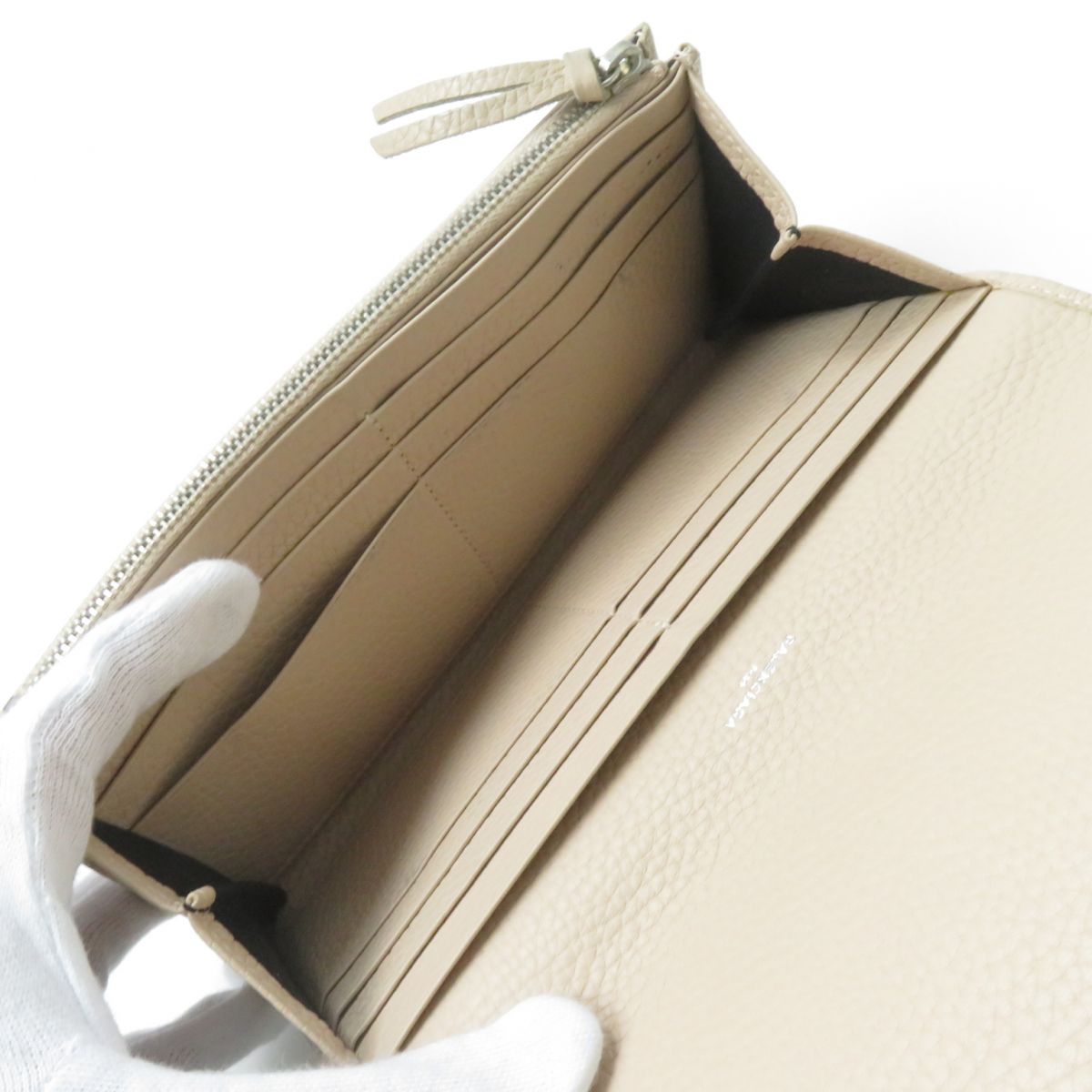 BALENCIAGA Long Wallet Purse Main: Leather pink beige Women Used Authentic