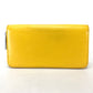 LOUIS VUITTON Long Wallet Purse Epi Leather yellow Epi Zippy wallet Women Used Authentic